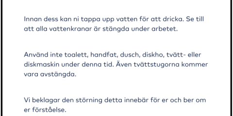 Vattenavstängning