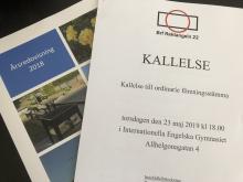 Handlingar föreningsstämma