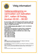 vattenavstängning