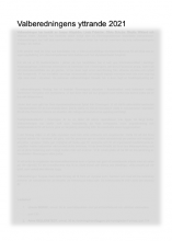 Valberedningens yttrande