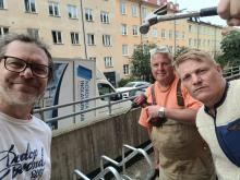 Cykelställ mot Dalslandgatan